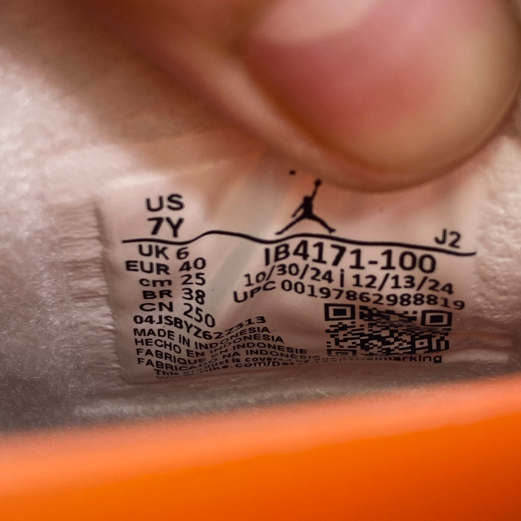 Air Jordan (GS) 4 Retro "White Cement" 2025 New Size 7Y