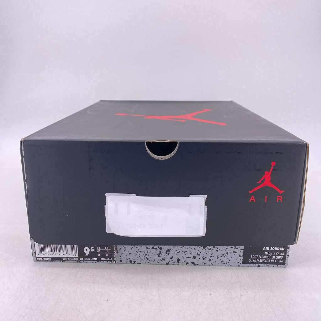 Air Jordan 6 Retro "Black Infrared" 2019 New Size 9.5