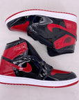 Air Jordan 1 Retro High OG "Patent Bred" 2021 New Size 10.5