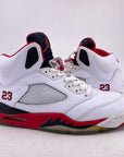 Air Jordan 5 Retro "Fire Red Black Tongue" 2013 Used Size 9