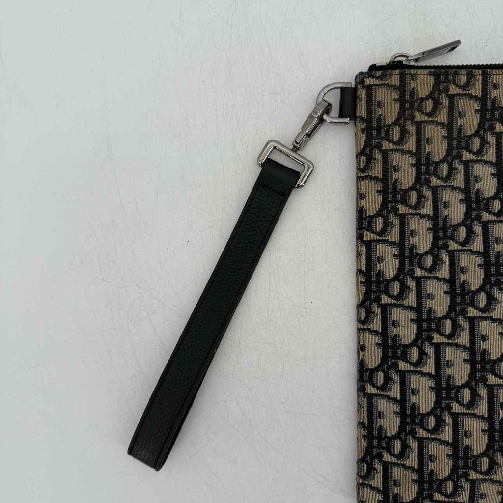 Dior Pouch "A5 TRIANGLE" Used Beige Size OS