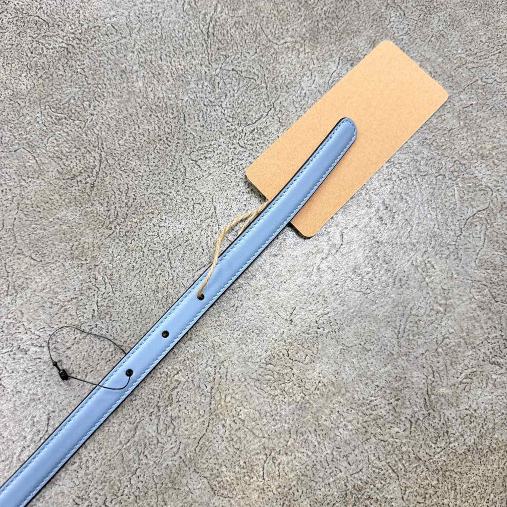 Gucci (W) Belt "RECTANGLE GG BUCKLE" New Blue Size 34