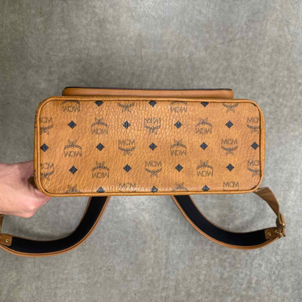 MCM Backpack "VISETOS" Used Cognac Size OS