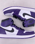 Air Jordan 1 Retro High OG "Court Purple 2.0" 2020 Used Size 10.5