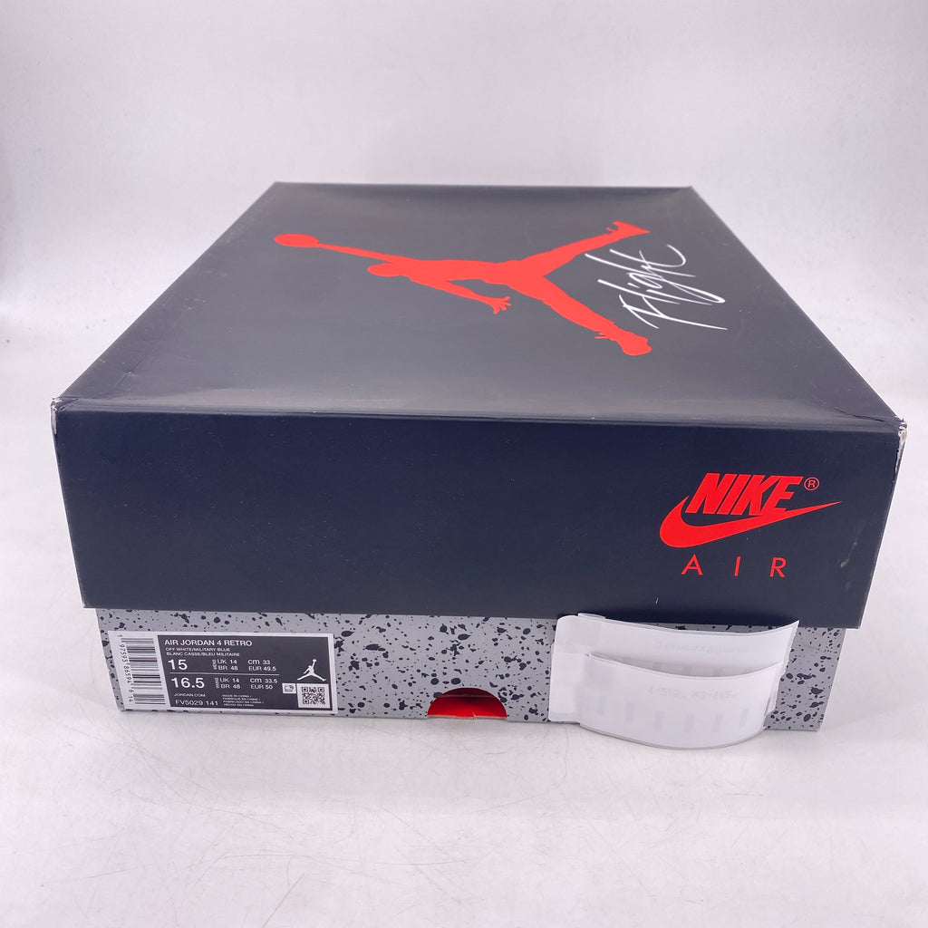 Air Jordan 4 Retro "Military Blue" 2024 New Size 15
