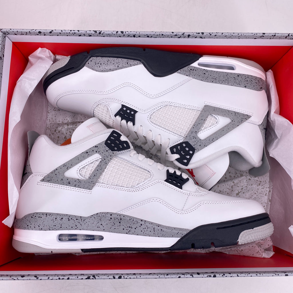 Air Jordan 4 Retro "White Cement" 2025 New Size 12