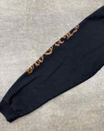 Chrome Hearts Hoodie "VERTICAL LOGO" Brown Used Size XL