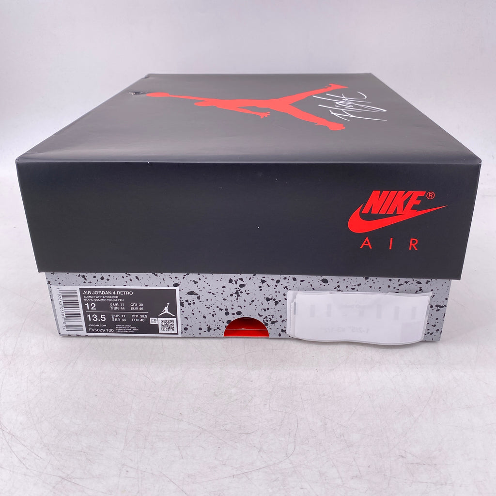 Air Jordan 4 Retro "White Cement" 2025 New Size 12