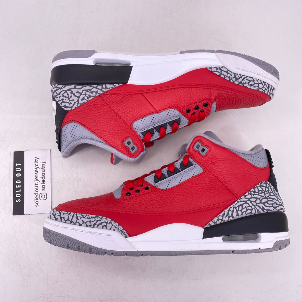 Air Jordan 3 Retro "Unite Fire Red" 2020 New Size 10