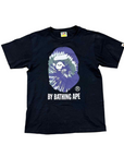 Bape T-Shirt "TIE DYE APE HEAD" Black Used Size M