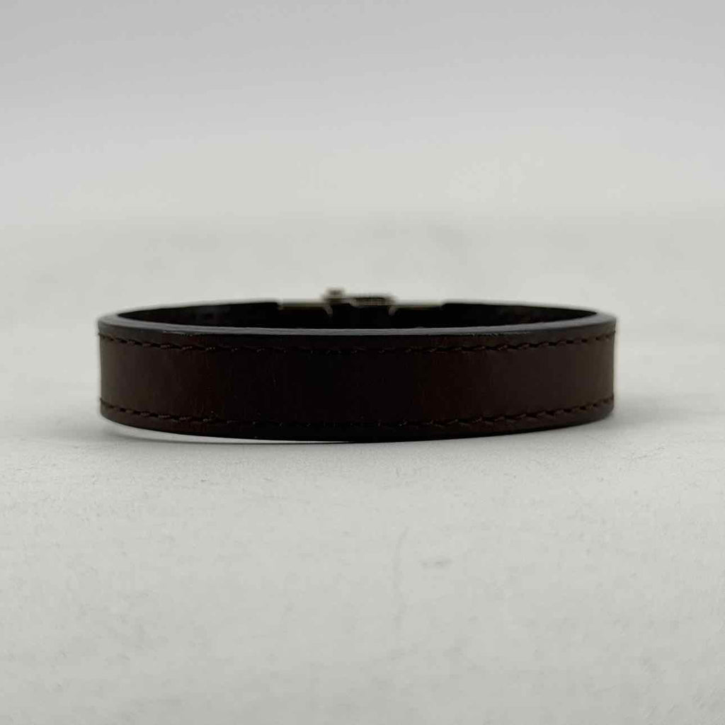 Louis Vuitton Bracelet "LEATHER" Used Brown Size OS