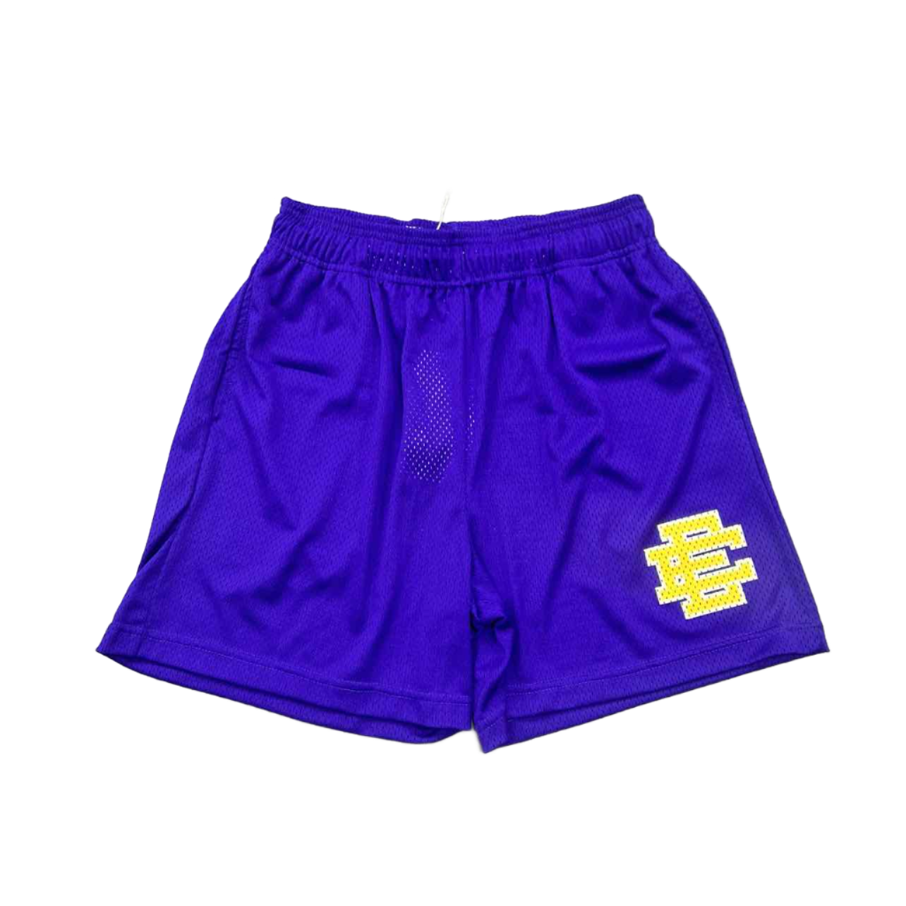 Eric Emanuel Mesh Shorts &quot;PURPLE&quot; Yellow New Size L