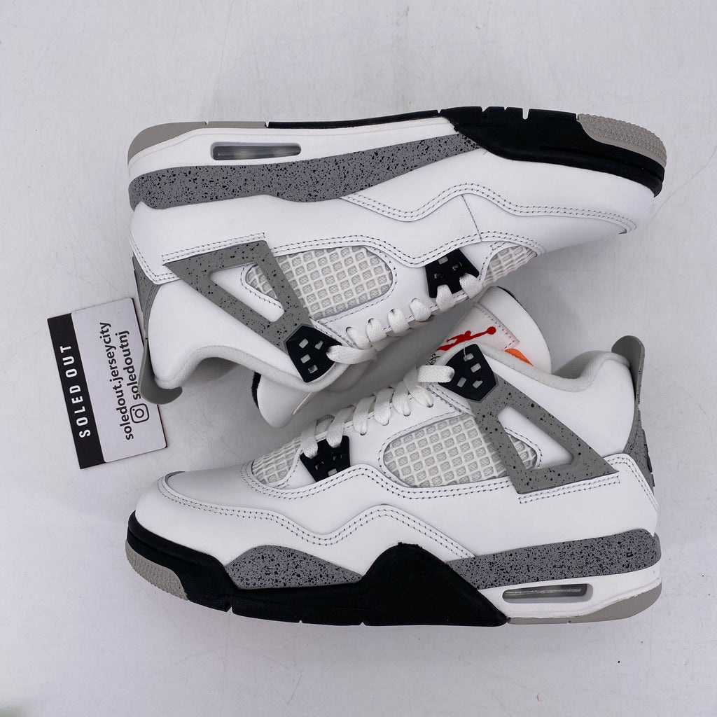 Air Jordan (GS) 4 Retro "White Cement" 2025 New Size 6.5Y