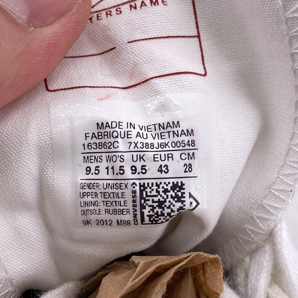 Converse Chuck 70 "Off White" 2018 Used Size 9.5