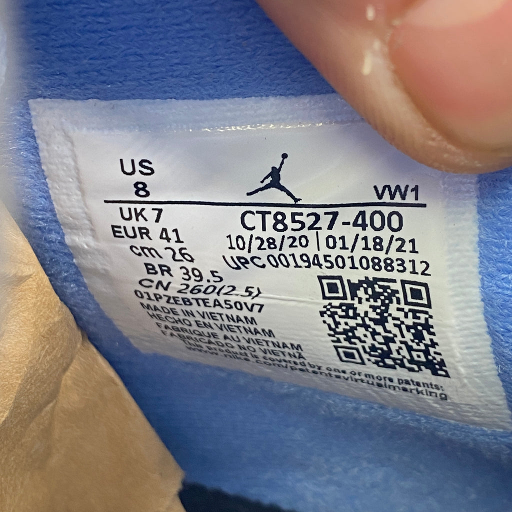 Air Jordan 4 Retro "University Blue" 2021 New Size 8