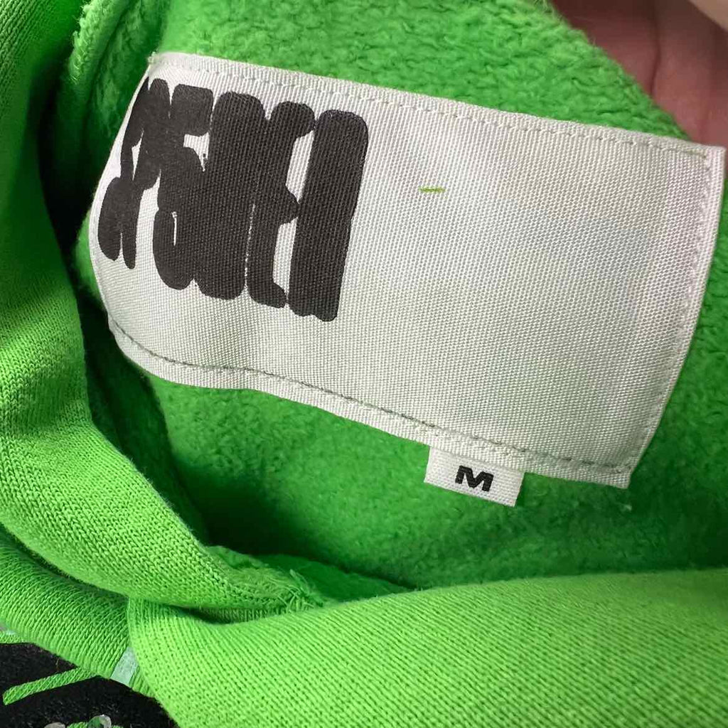 Sp5der Hoodie "RHINESTONE" Green New Size M