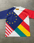 Louis Vuitton T-Shirt "PATCHWORK FLAGS" Multi-Color New Size L