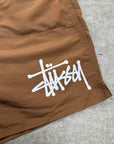 Stussy Shorts "BASIC LOGO" Brown New Size L