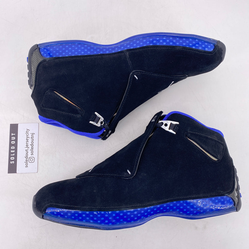 Air Jordan 18 Retro "Black Sport Royal" 2018 Used Size 13