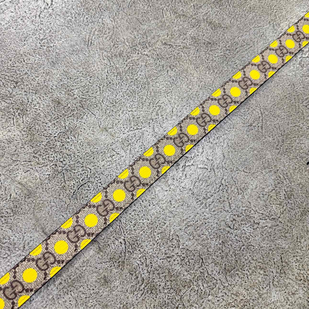 Gucci (W) Belt "POKE A DOT" New Yellow Size 34