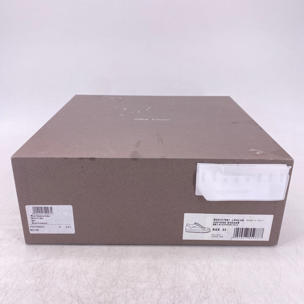 Rick Owens Low Top "Vintage Black"  Used Size