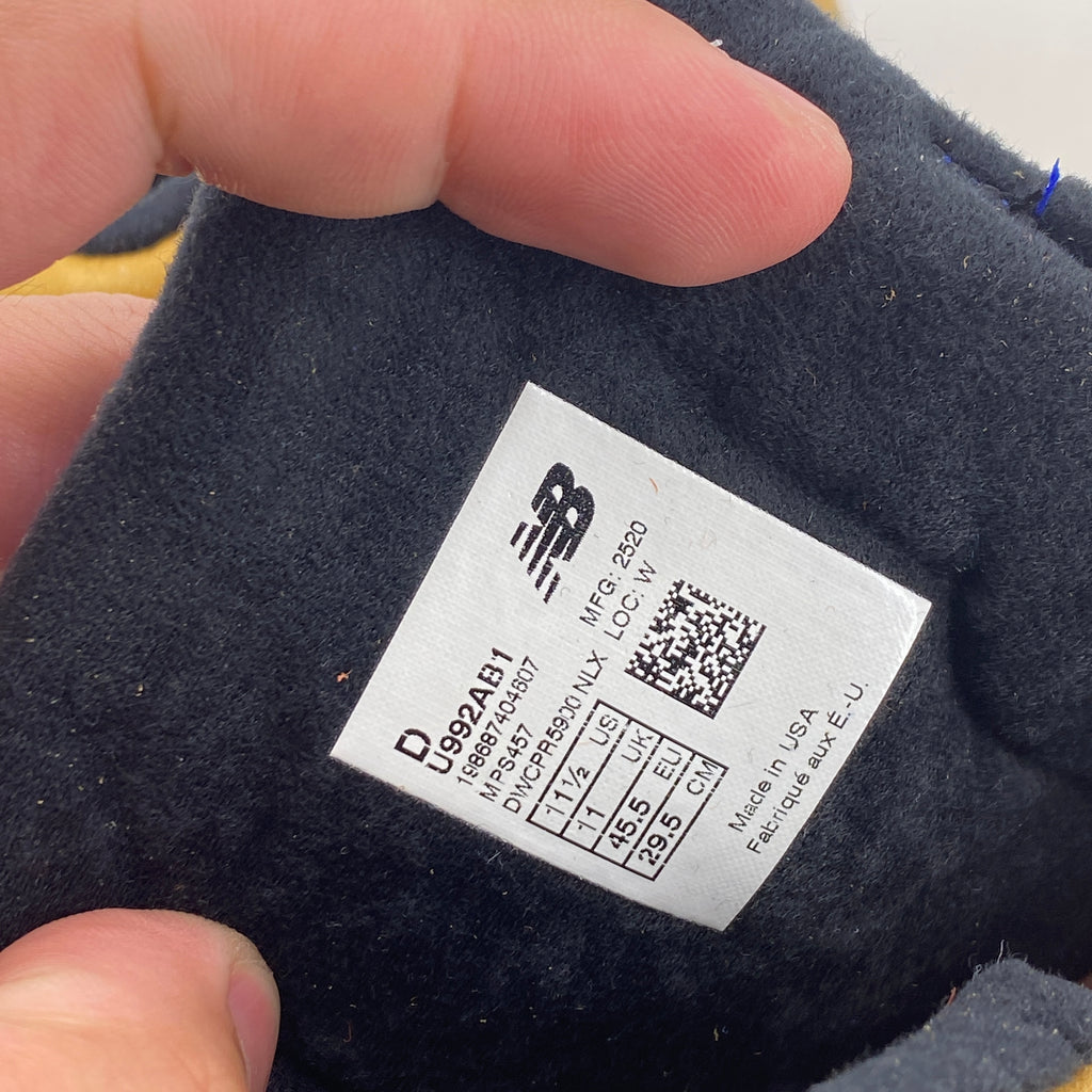 New Balance 992 "Action Bronson Tiger Eye" 2025 New Size 11.5