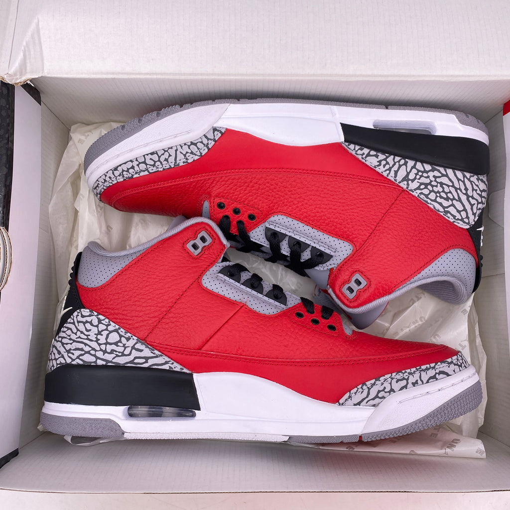Air Jordan 3 Retro "Unite Fire Red" 2020 New Size 10.5