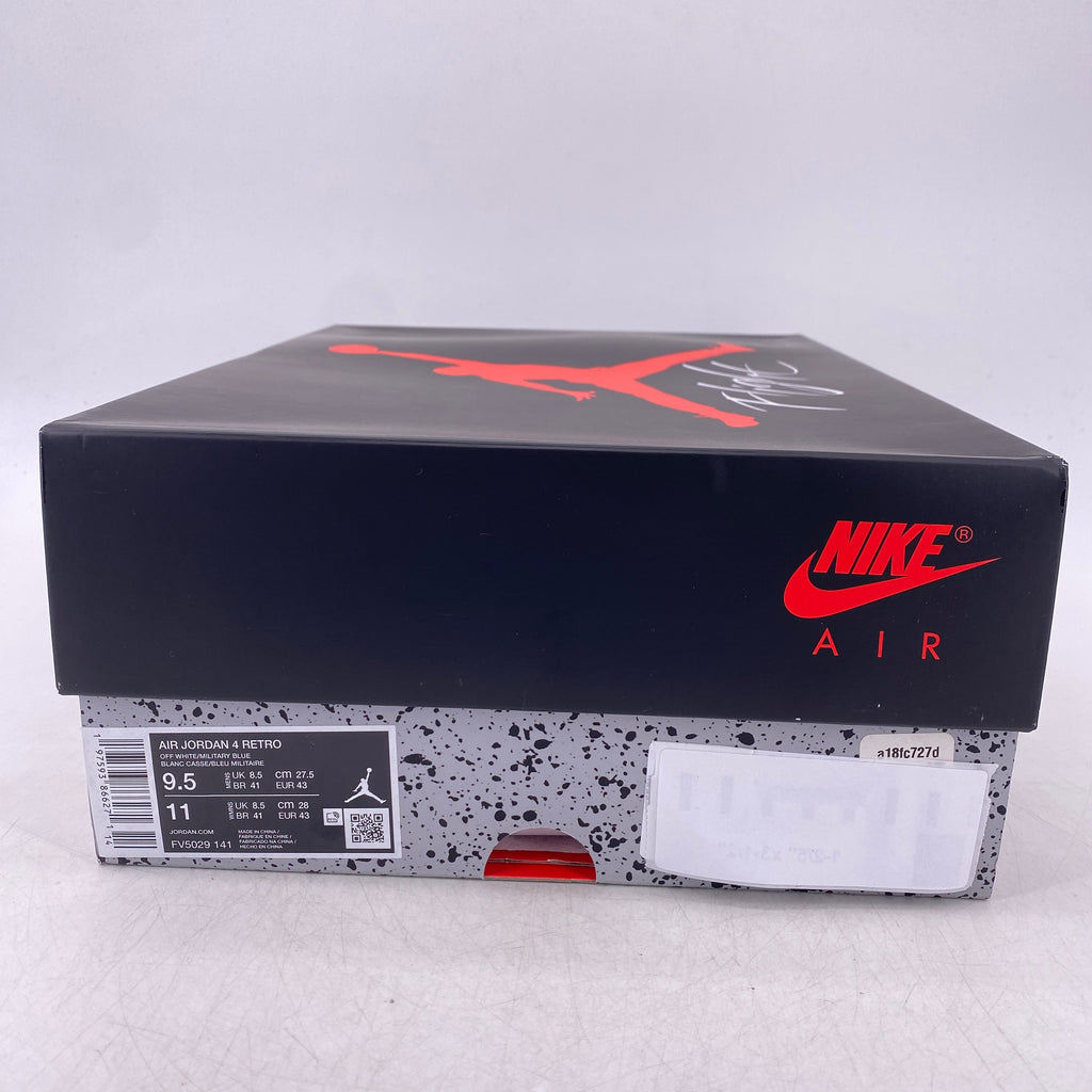 Air Jordan 4 Retro "Military Blue" 2024 New Size 9.5