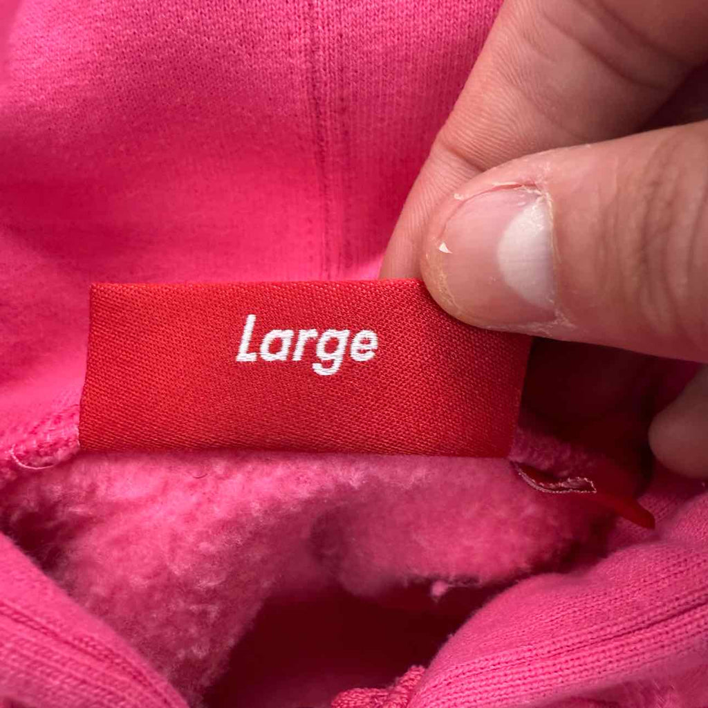 Supreme Zip Up "BIG LOGO" Pink New Size L