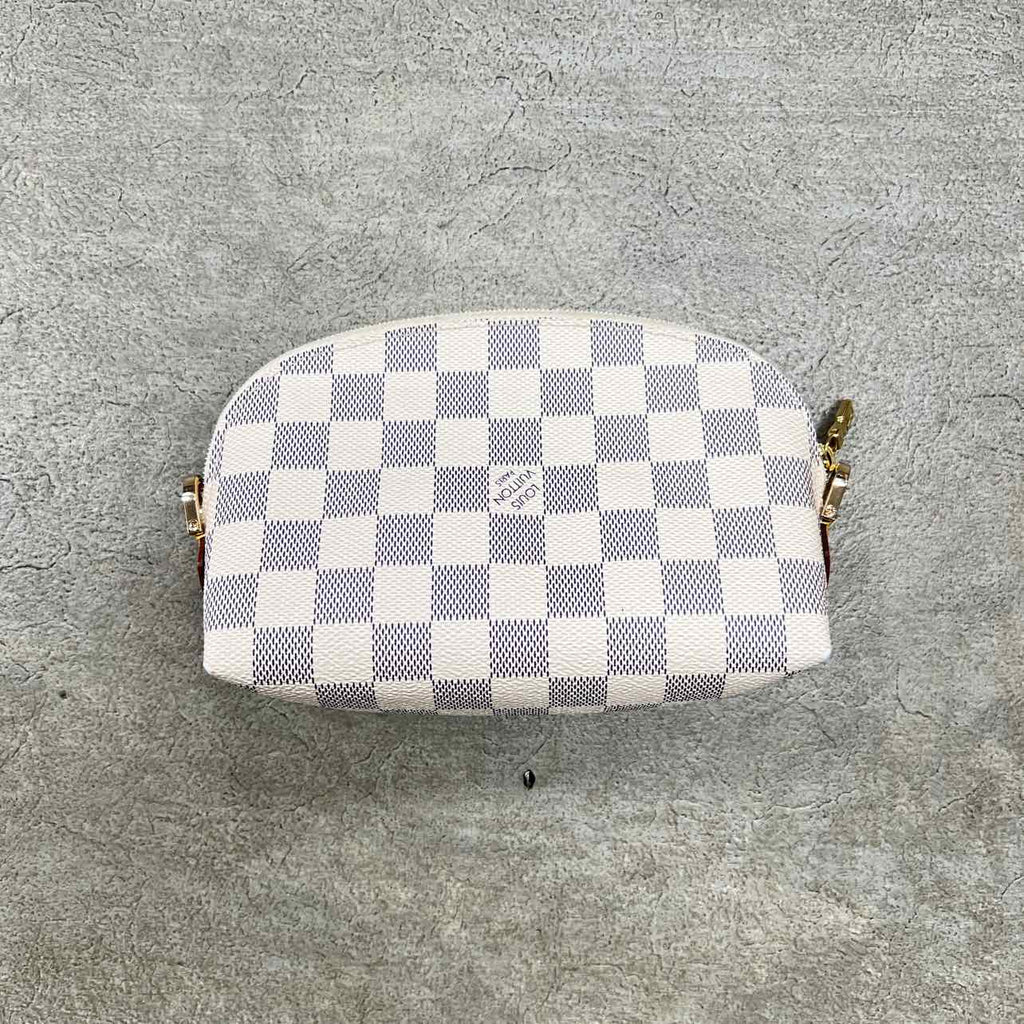Louis Vuitton Pouch "AZURE" Used White