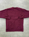 Supreme Crewneck Sweater "BRUSH SCRIPT" Maroon Used Size L