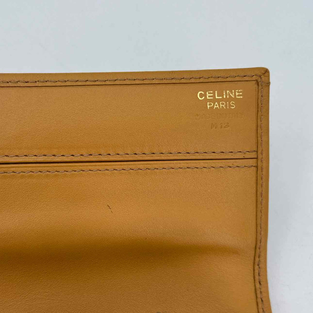 Celine Wallet "TRIOMPHE" Used Brown Size OS
