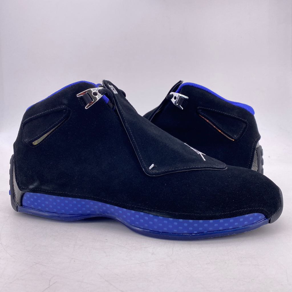 Air Jordan 18 Retro "Black Sport Royal" 2018 Used Size 13