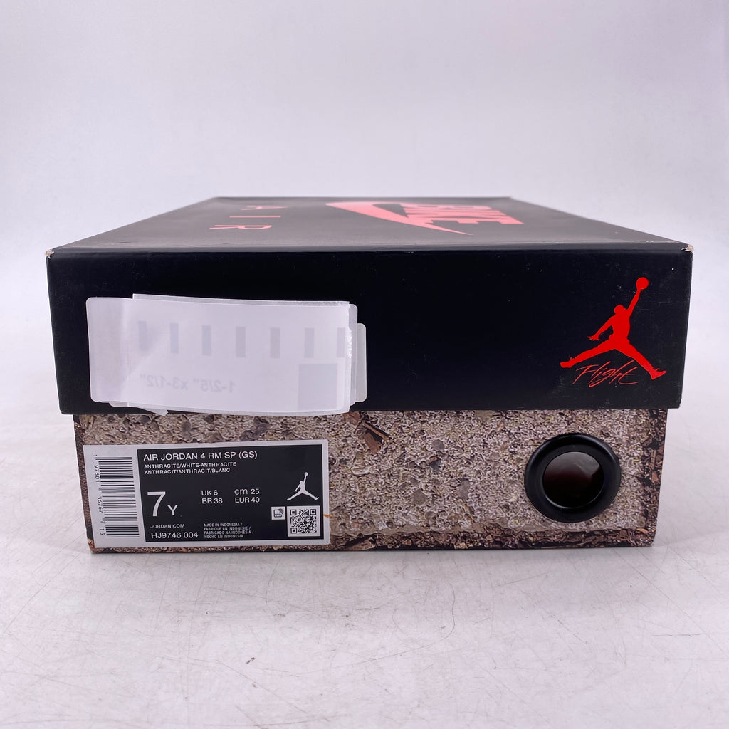 Air Jordan (GS) 4 RM SP "Nigel Sylvester Driveway Grey" 2024 New Size 7Y