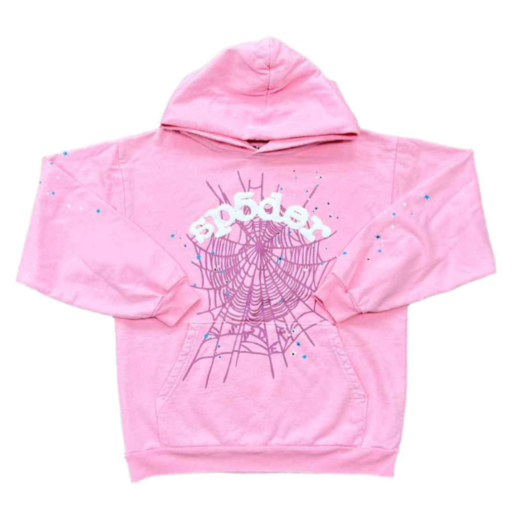 Sp5der Hoodie "WEB" Pink New Size L