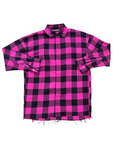 Palm Angels Button Up "PLAID" Pink Used Size 48