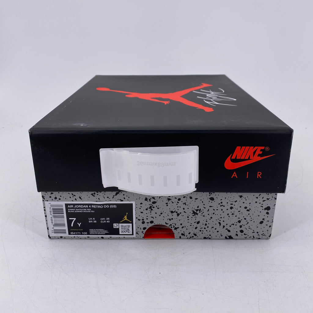 Air Jordan (GS) 4 Retro "White Cement" 2025 New Size 7Y