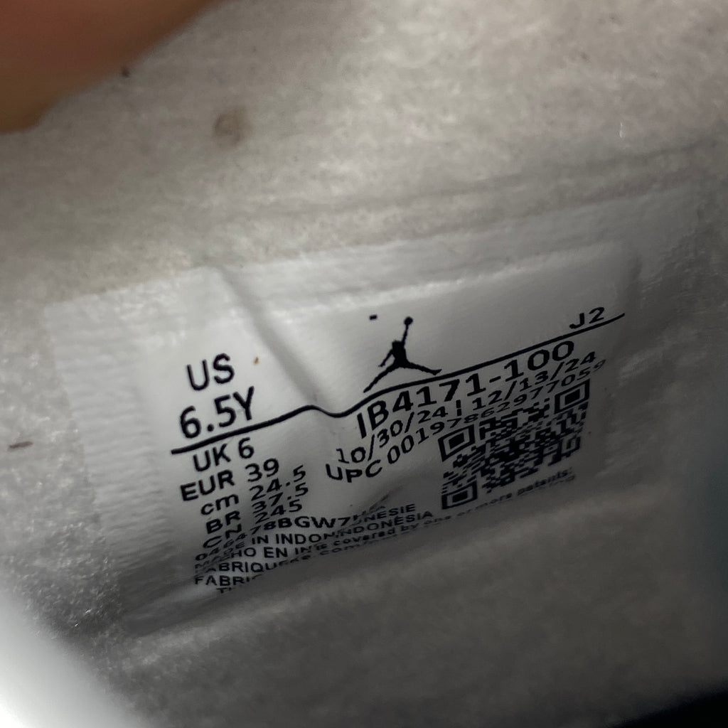 Air Jordan (GS) 4 Retro "White Cement" 2025 New Size 6.5Y
