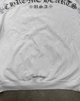Chrome Hearts Zip Up "SCROLL LOGO" White Used Size XL