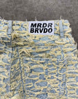WHO DECIDES WAR Jeans "THREADED" Blue New Size 32