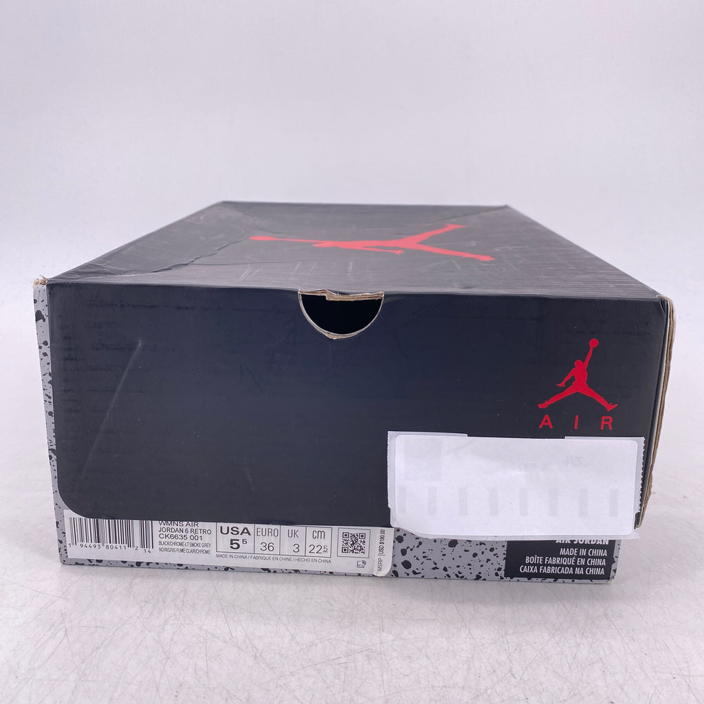 Air Jordan (W) 6 Retro "Tech Chrome" 2020 Used Size 5.5W