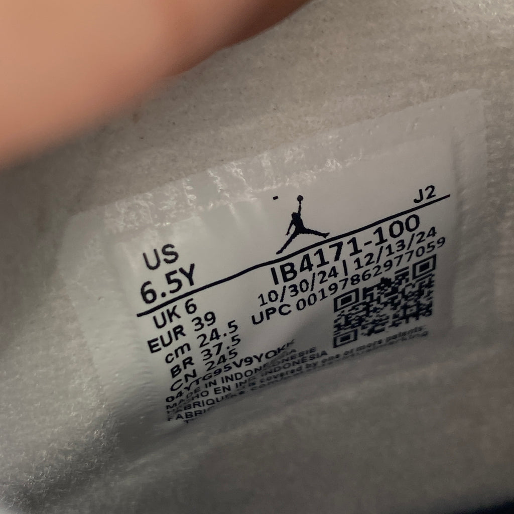 Air Jordan (GS) 4 Retro "White Cement" 2025 New Size 6.5Y