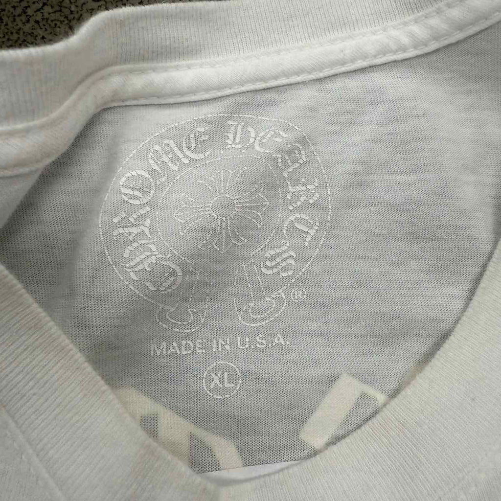 Chrome Hearts Long Sleeve "EYECHART" White Used Size XL
