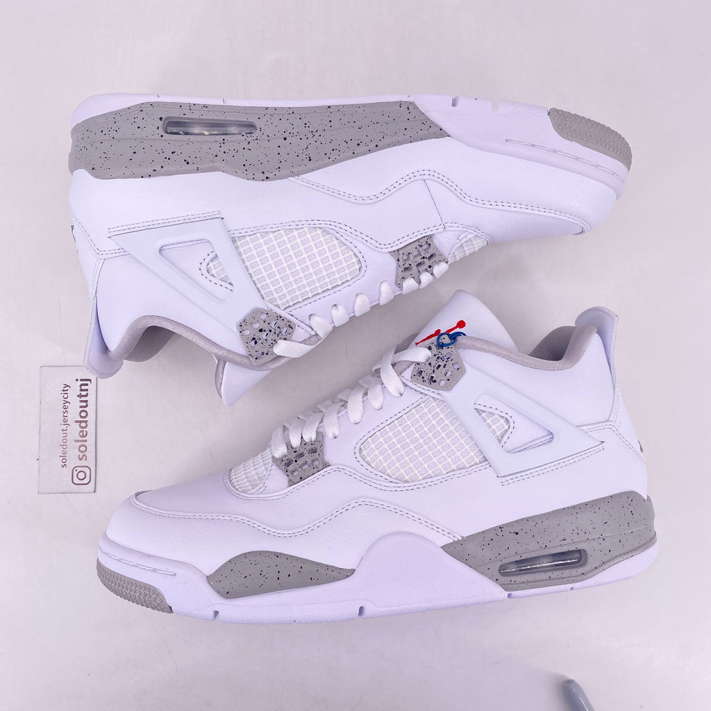 Air Jordan 4 Retro "White Oreo" 2021 New Size 9.5