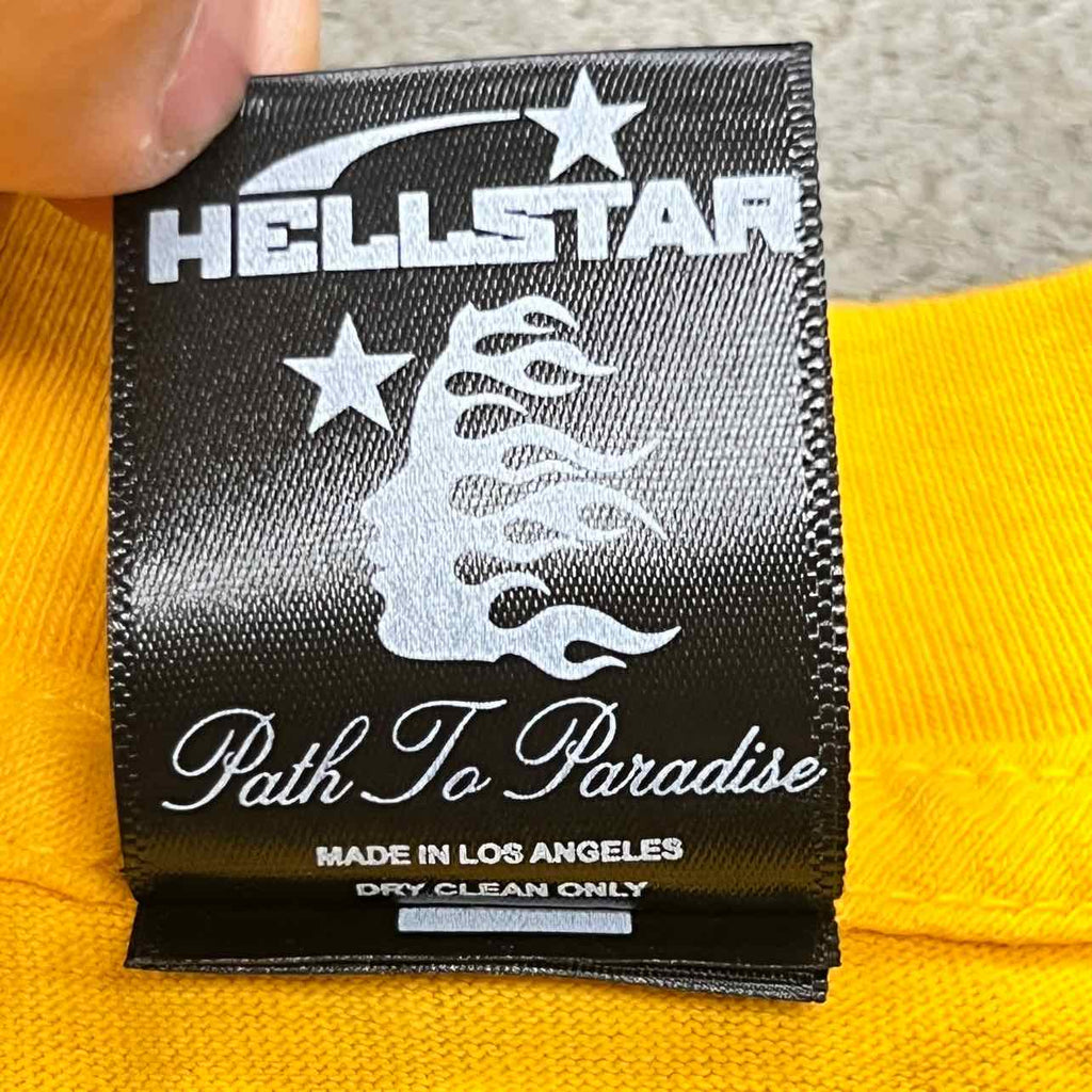 Hellstar T-Shirt "PATH TO PARADISE" Yellow New Size M