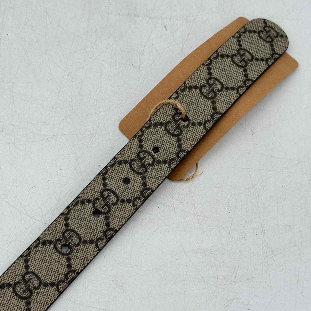 Gucci Belt "GG MONOGRAM" New Brown Size 32 (W)