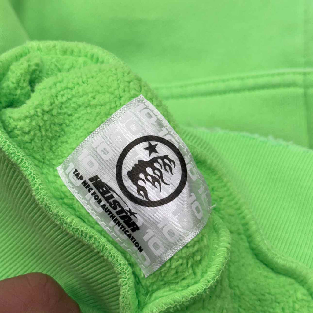 Hellstar Zip Up "GRAFFITI" Green New Size L