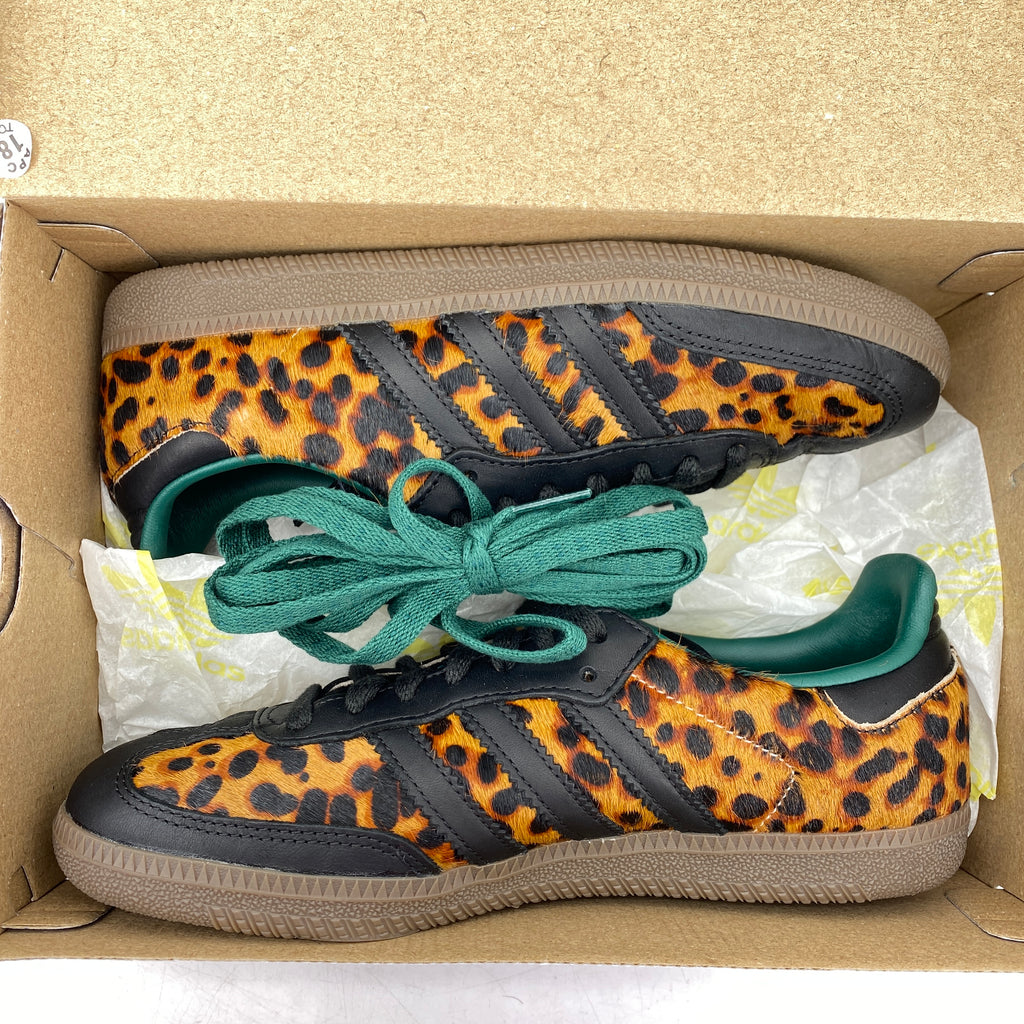 Adidas (W) Samba "Green Leopard" 2025 Used Size 6.5W
