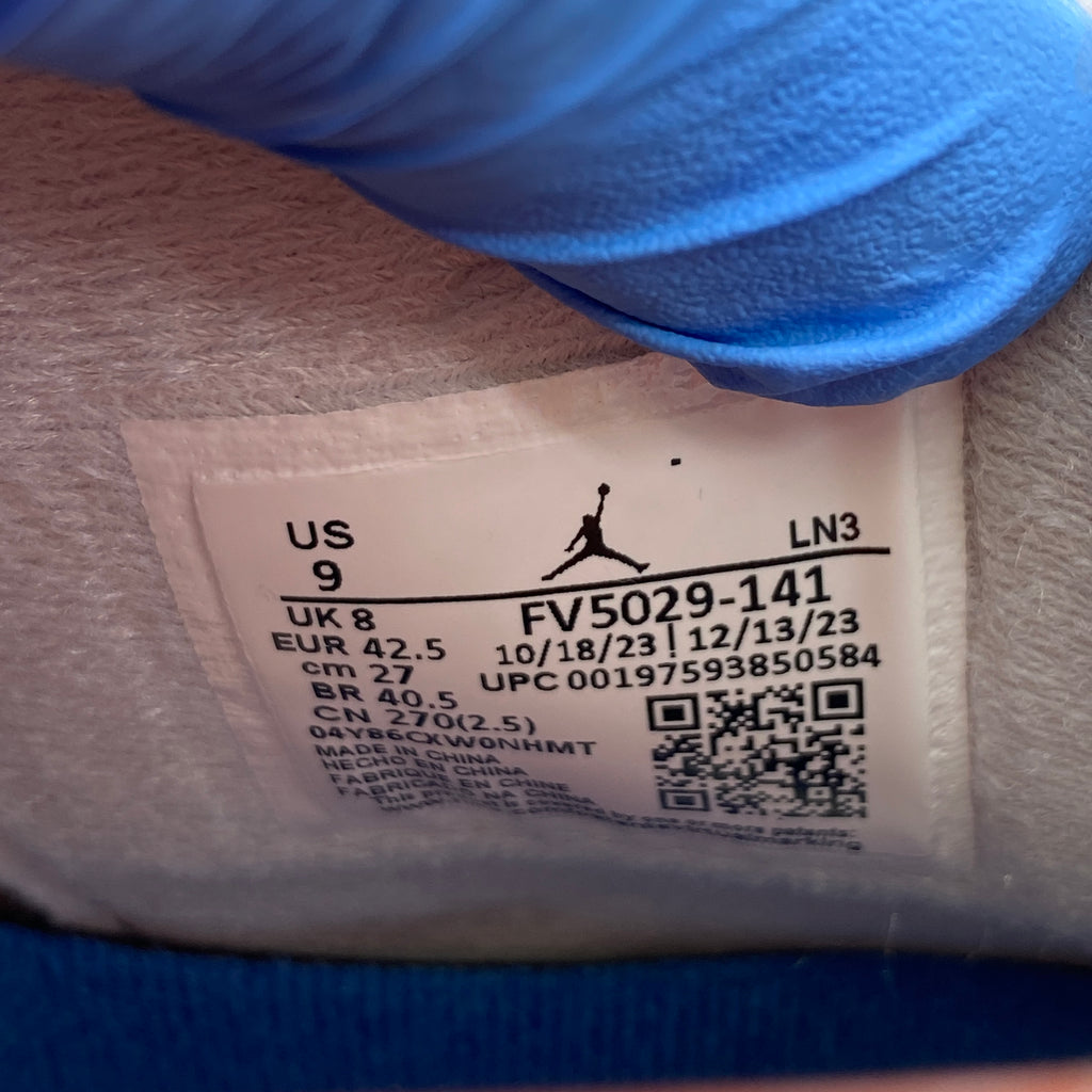 Air Jordan 4 Retro "Military Blue" 2024 New Size 9