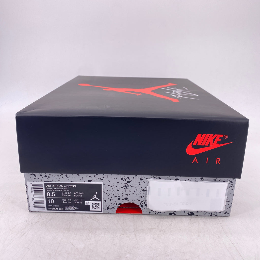 Air Jordan 4 Retro "White Cement" 2025 New Size 8.5
